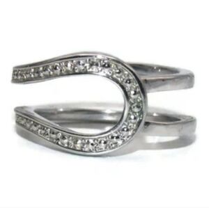 Signed NVC NATALYIA V COLLISTER Half Knot Infinity Ring Size 9.5